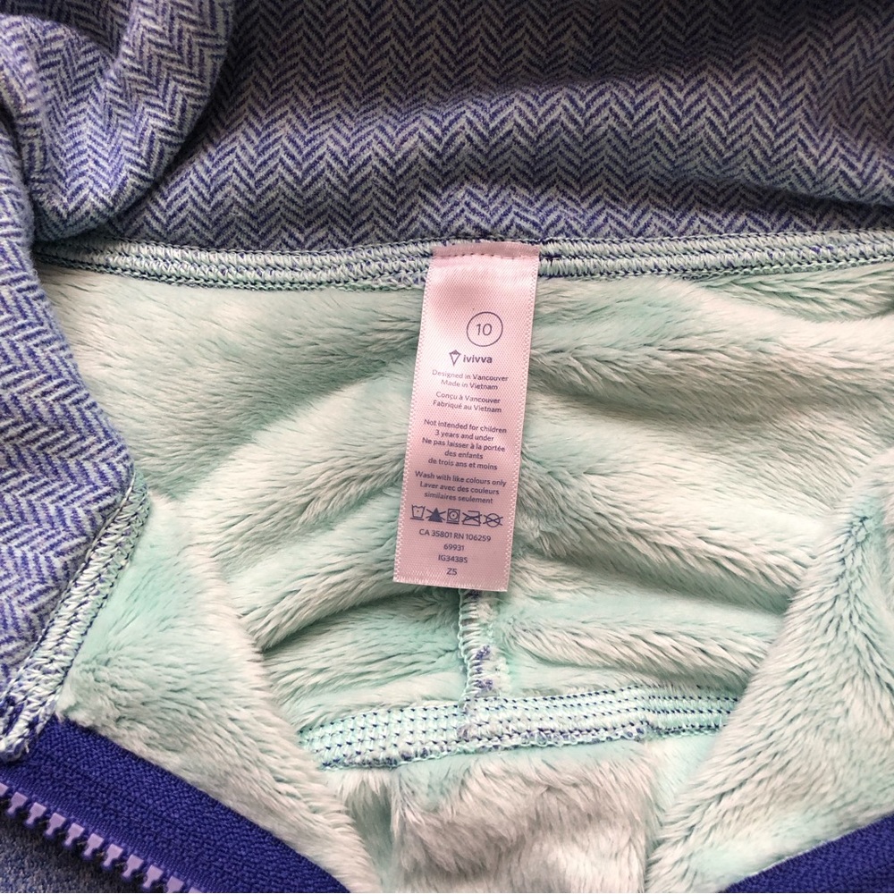 Ivivva 3/4 zip lined jacket - Picture 4 of 4